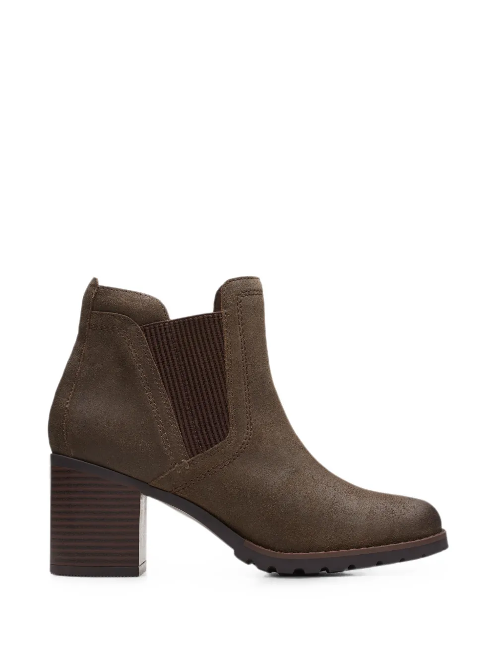 Clarks Originals Leda enkellaarzen met ronde neus Bruin