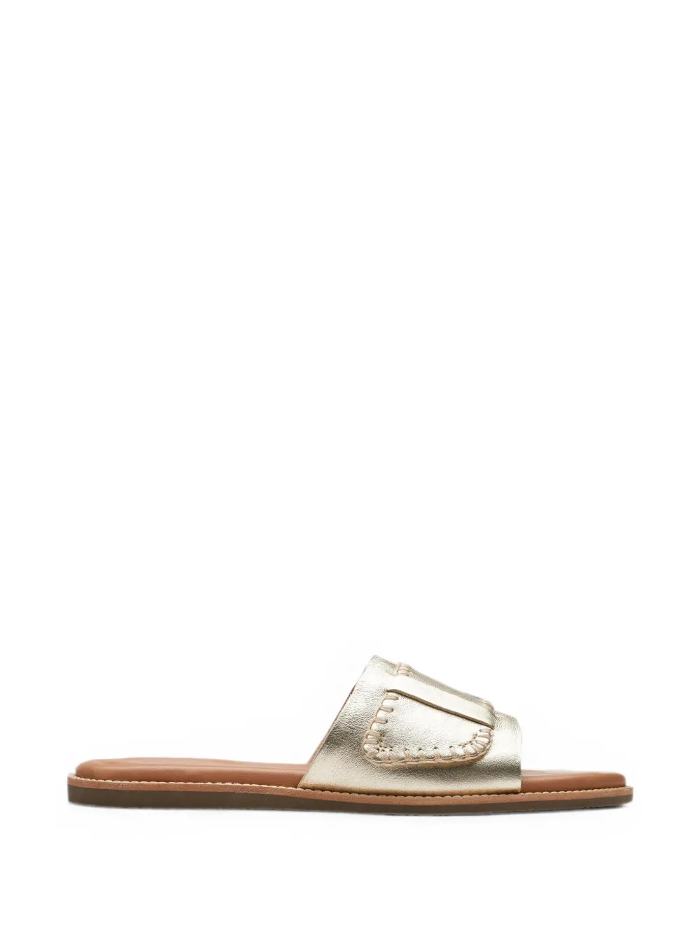 Clarks Originals Maritime platte sandalen met stikselafwerking Goud