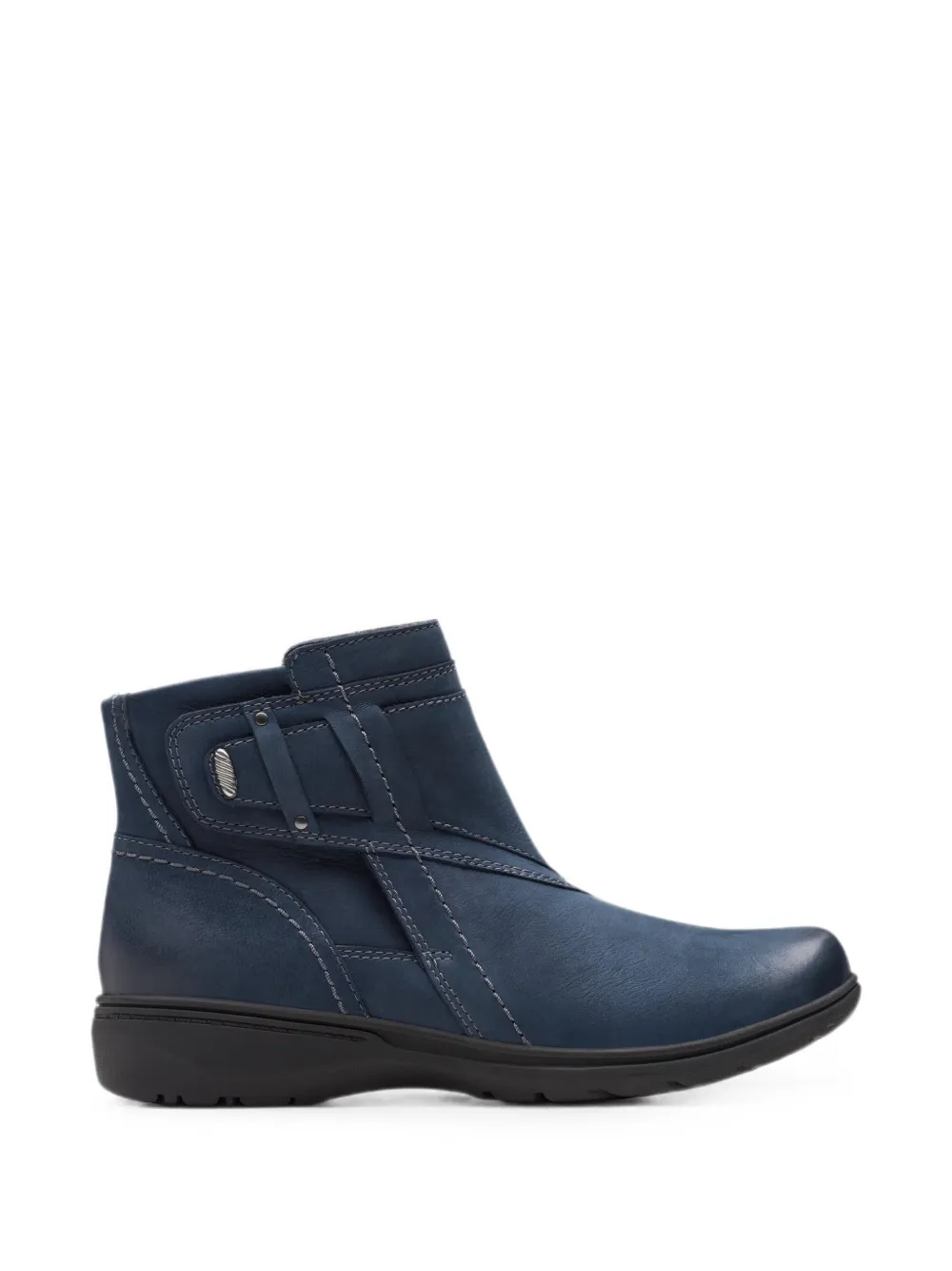 Clarks Originals Carleigh Style leren enkellaarzen Blauw