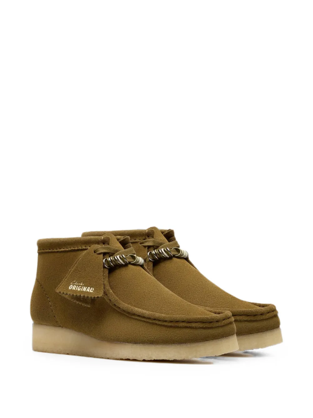 Clarks Originals Wallabee suede ankle boots Groen