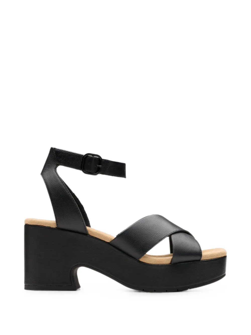 Clarks Originals Nerisa Pearl sandalen met gekruist detail Zwart