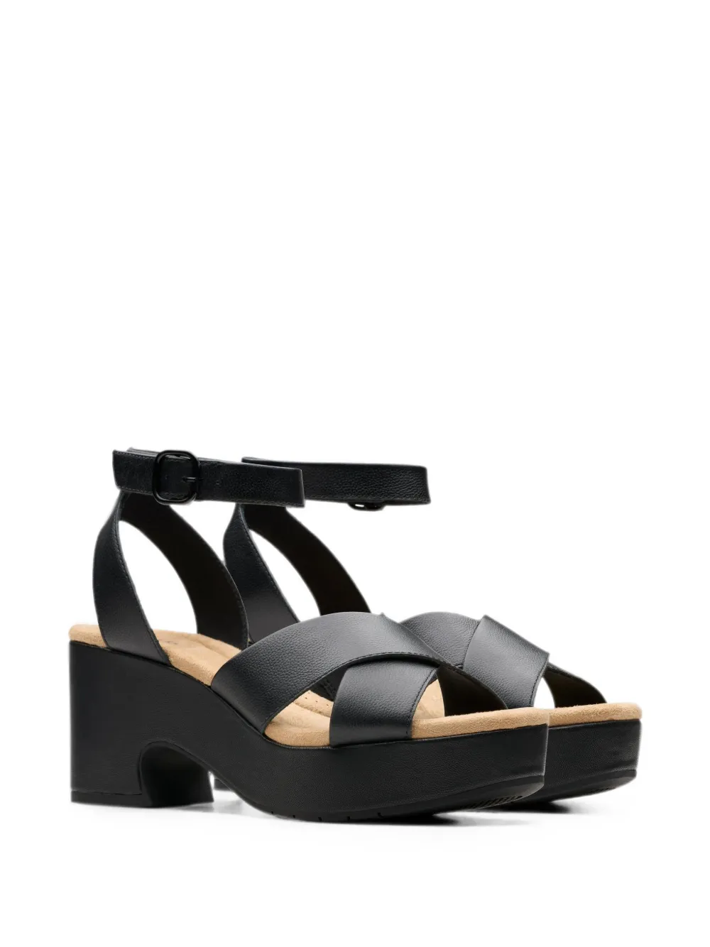 Clarks Originals Nerisa Pearl sandalen met gekruist detail Zwart