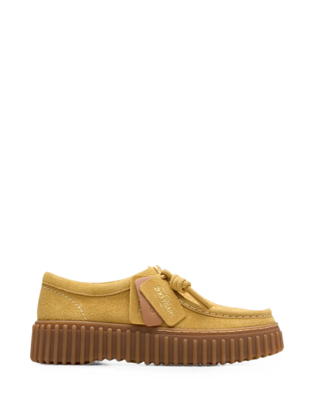 Clarks Originals Torhill Bee suede Derby shoes Geel