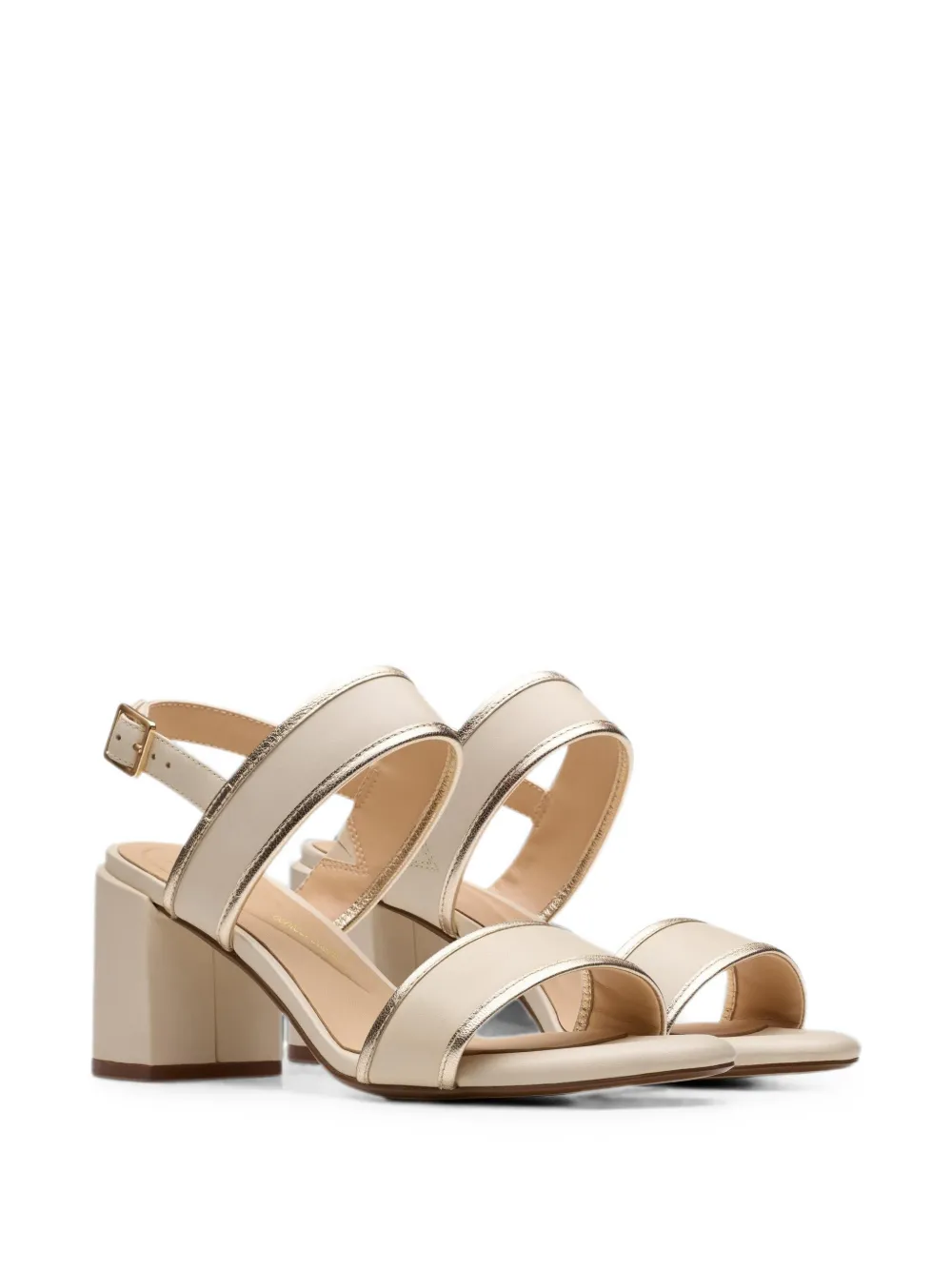 Clarks Originals Ezoria Sling sandalen met metallic afwerking Beige