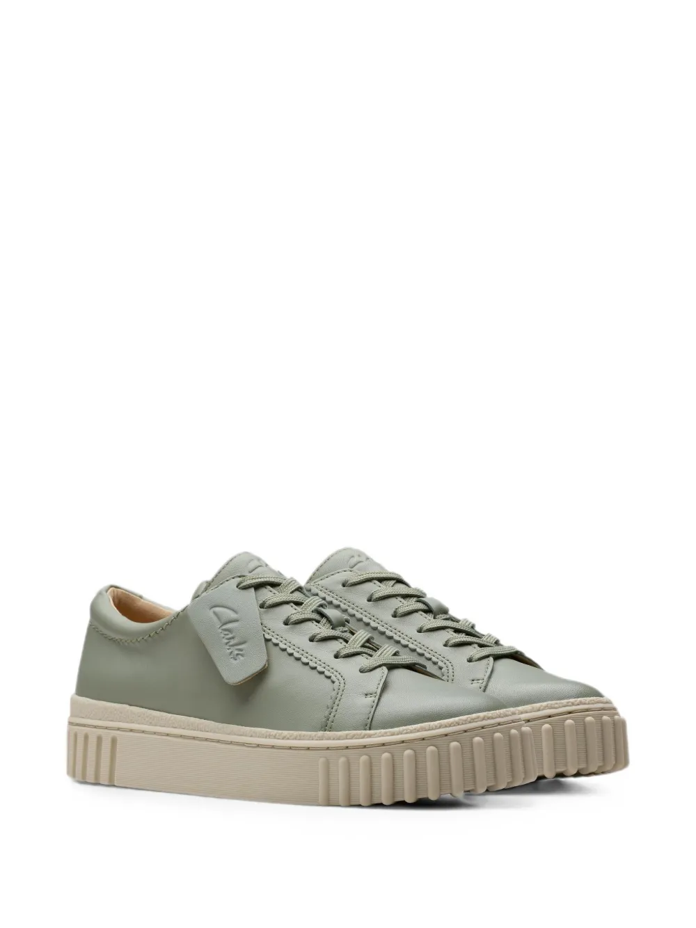 Clarks Originals Mayhill Bay leren sneakers Groen