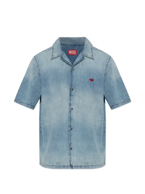 Diesel logo-embroidered short-sleeve shirt