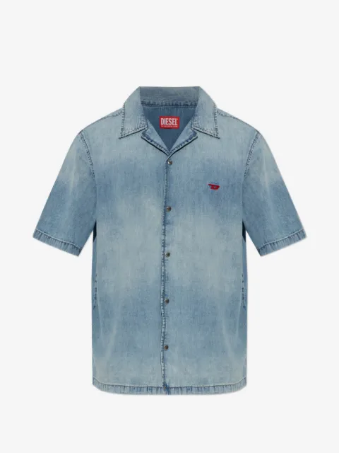 Diesel logo-embroidered short-sleeve shirt