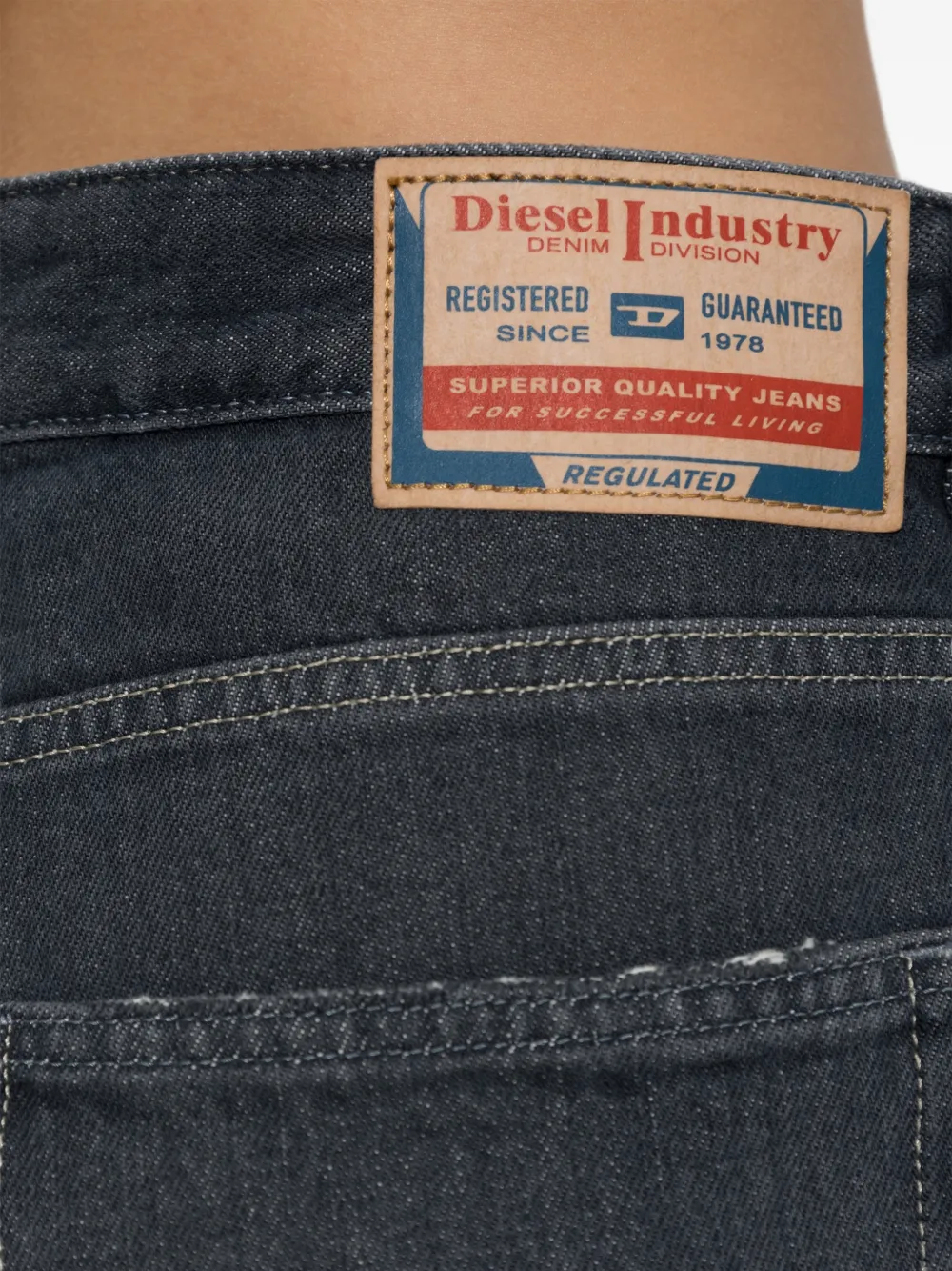 Diesel 1996 D-Sire jeans met wijde pijpen Grijs