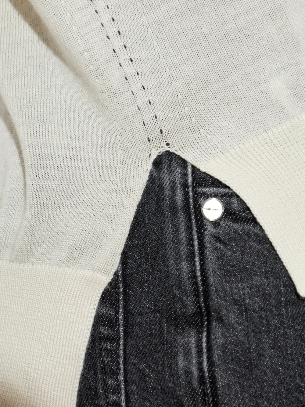 Jil Sander Sweater met zijsplit Beige