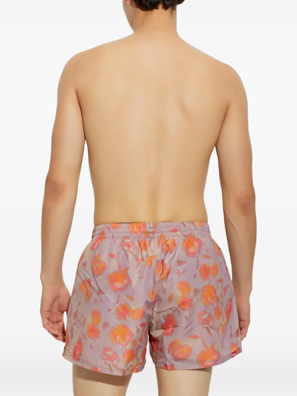 Diesel Olly-34-D-Core zwembroek met bloemenprint Paars