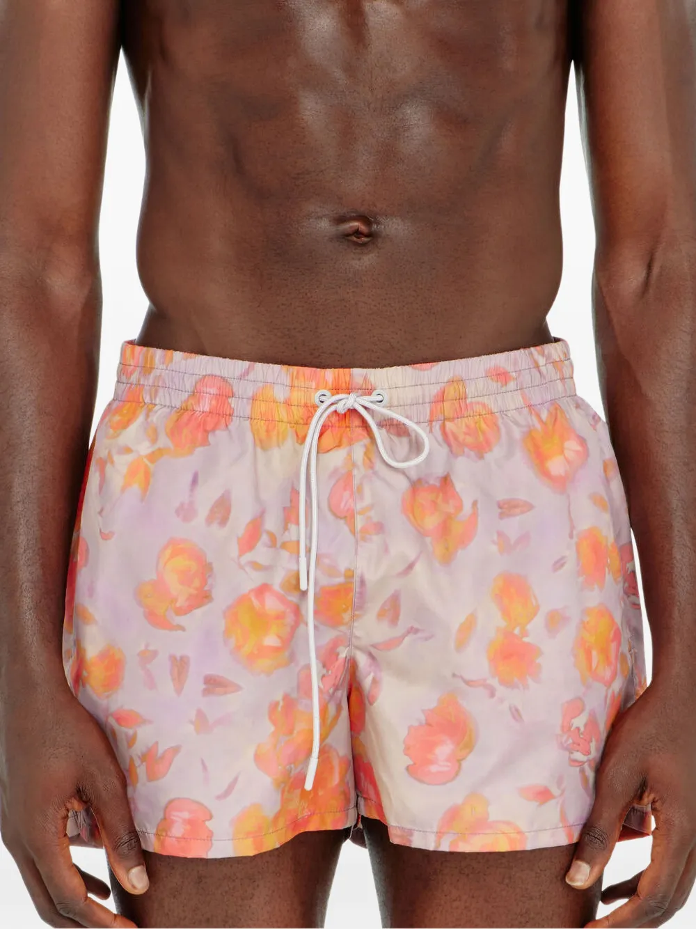 Diesel Olly-34-D-Core zwembroek met bloemenprint Paars