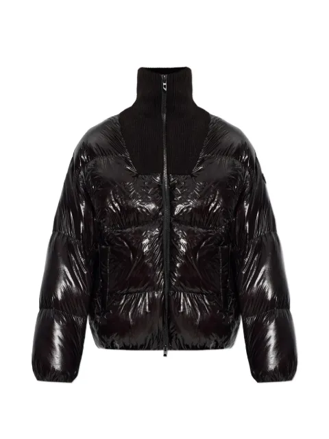Diesel ribbed-knit panel puffer jacket