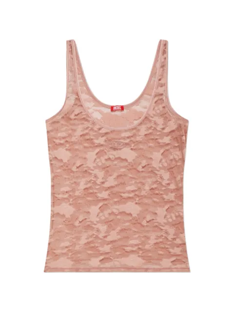 Diesel top Oval D con encaje militar
