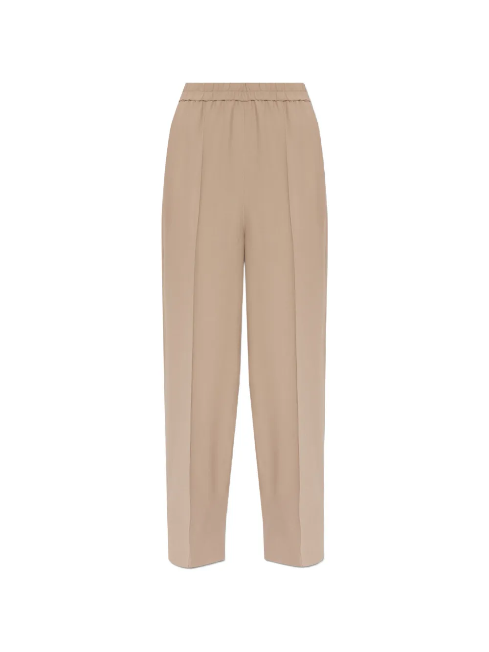 Fabiana Filippi Cady elasticated-waistband stitched-seam trousers - Toni neutri