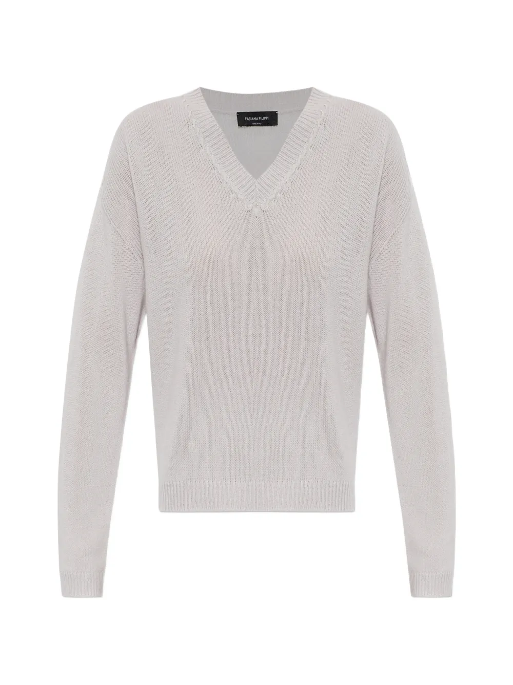 Fabiana Filippi sequin-embellished V-neck sweater - Viola
