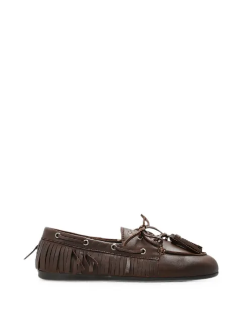 Posa fringe-trim ballet flats