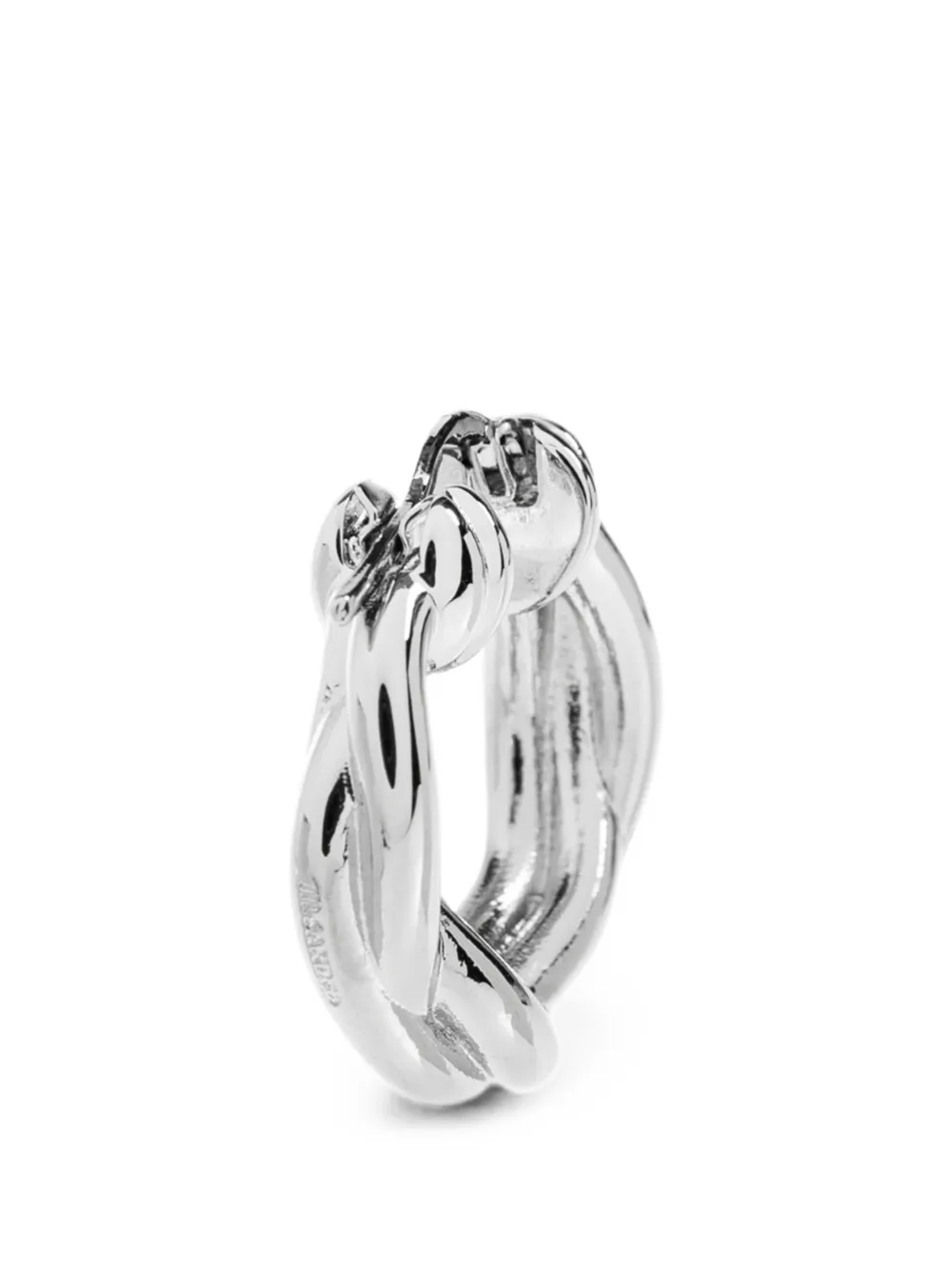 Jil Sander Creole Mit Gedrehtem Design In Silver