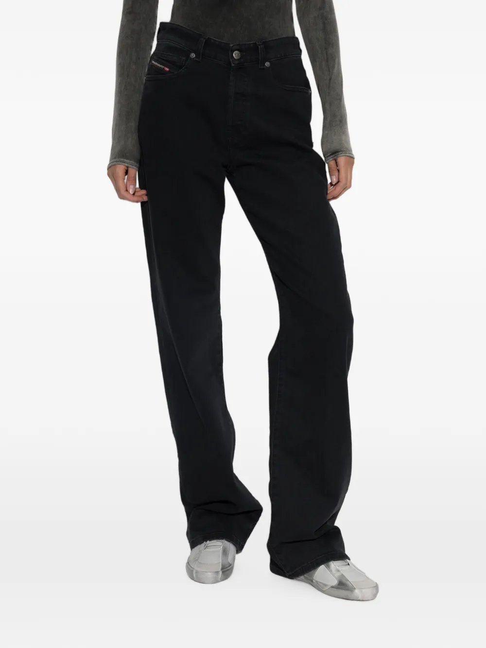 Diesel 1971 D-Sent straight jeans Zwart