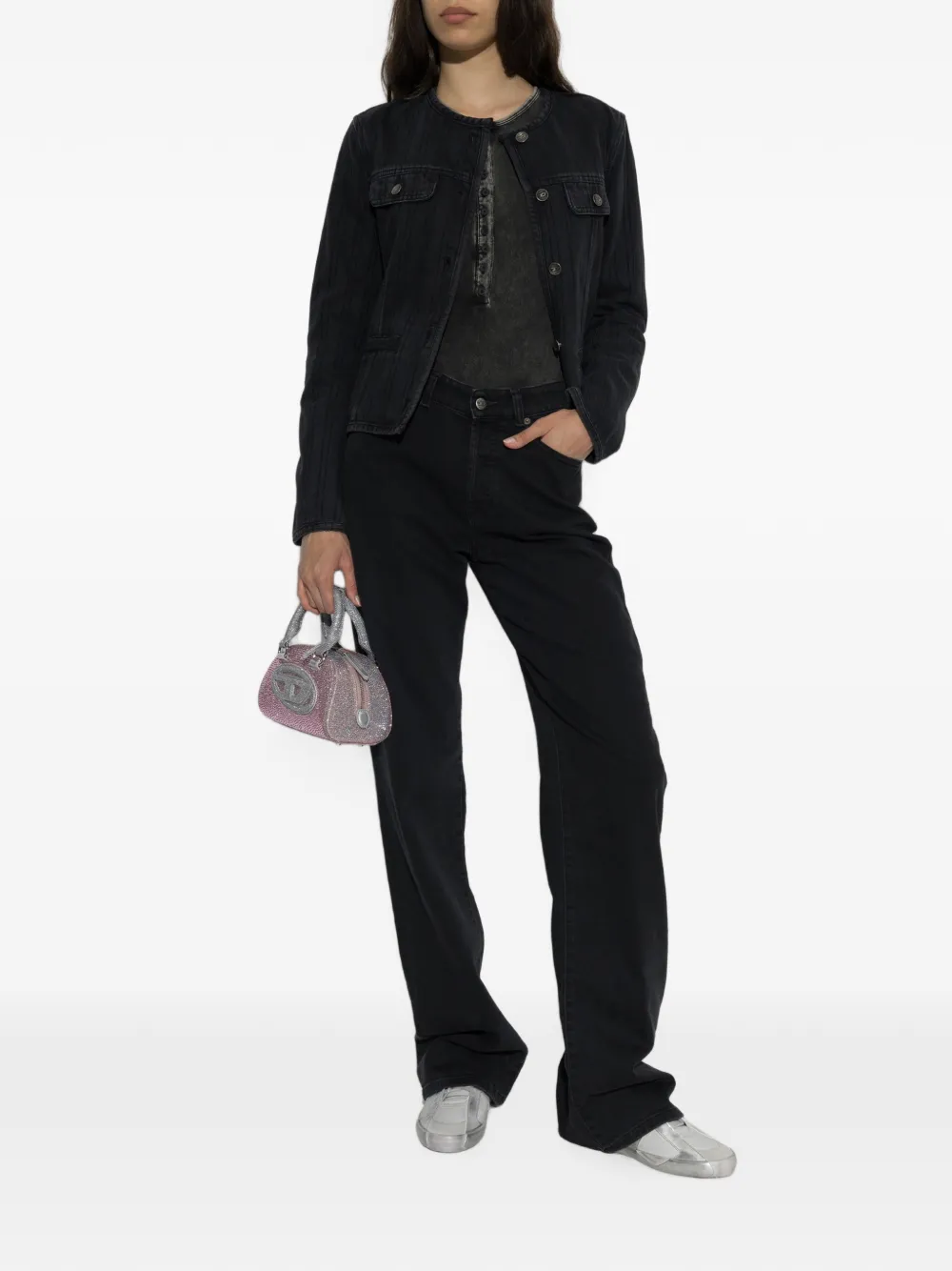 Diesel 1971 D-Sent straight jeans Zwart