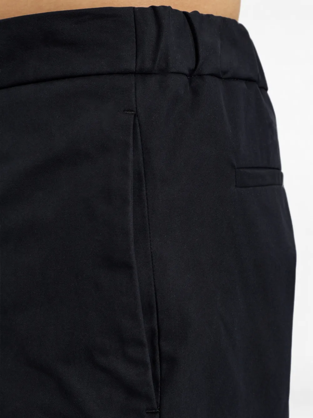 Jil Sander Katoenen broek met plooien Blauw