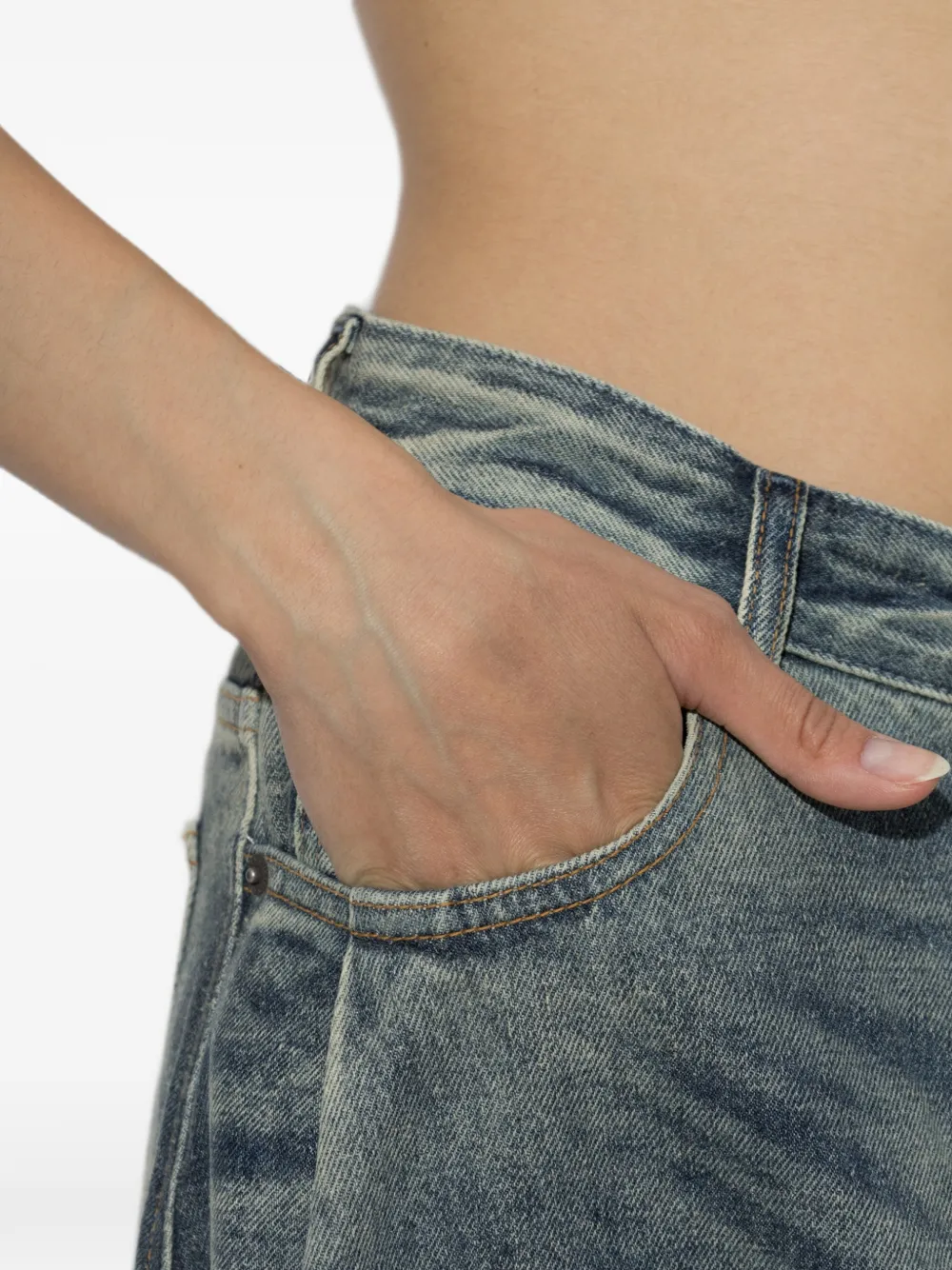 Diesel Jeans met vervaagd effect Blauw