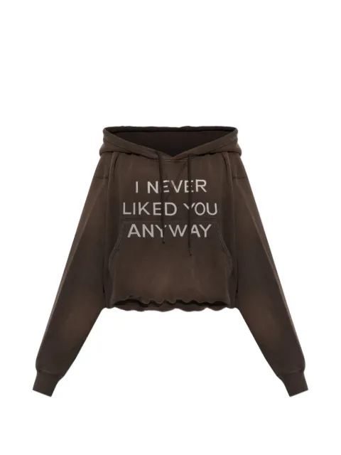 R13 cropped hoodie