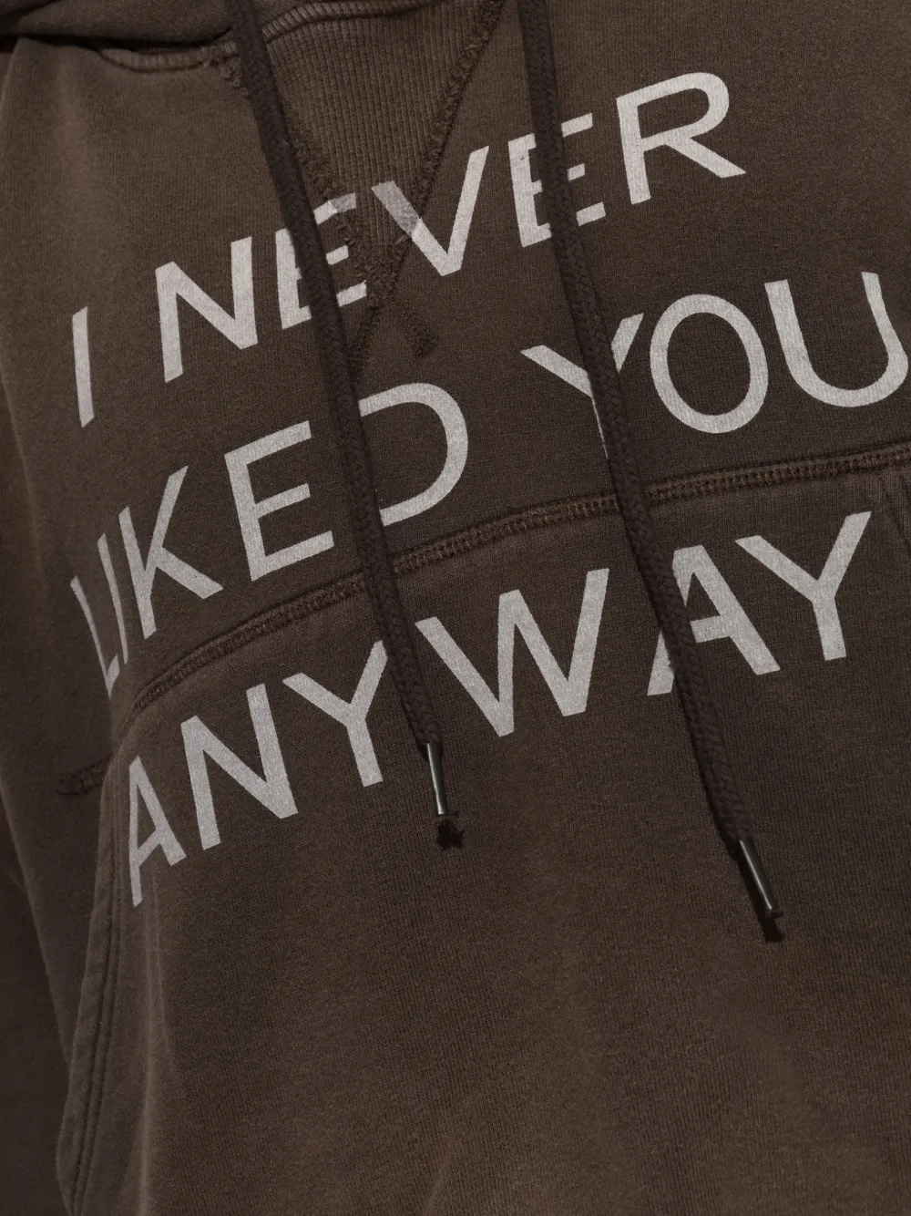 R13 Cropped Hoodie in Brown, view 5