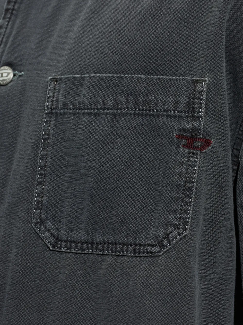 Diesel D-Stack-U jack met opgestikt detail Grijs