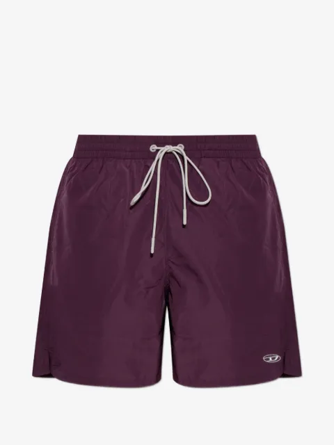 Diesel George logo-embroidered drawstring swim shorts