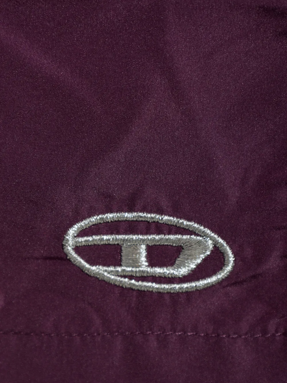 Diesel George zwembroek met geborduurd logo en trekkoord Paars