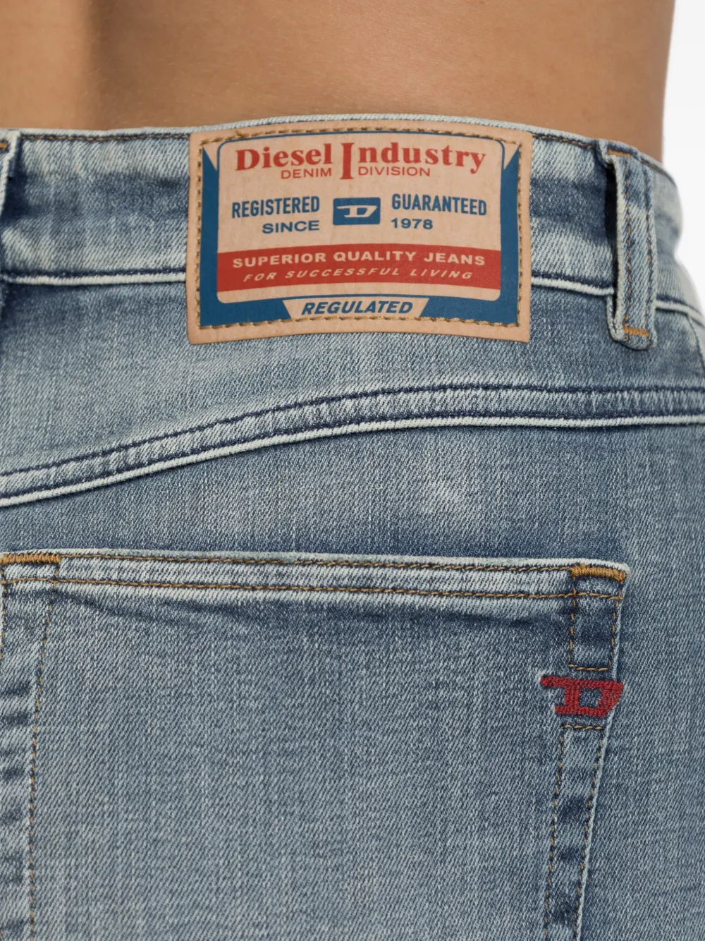 Diesel 1973 D-Part flared jeans Blauw