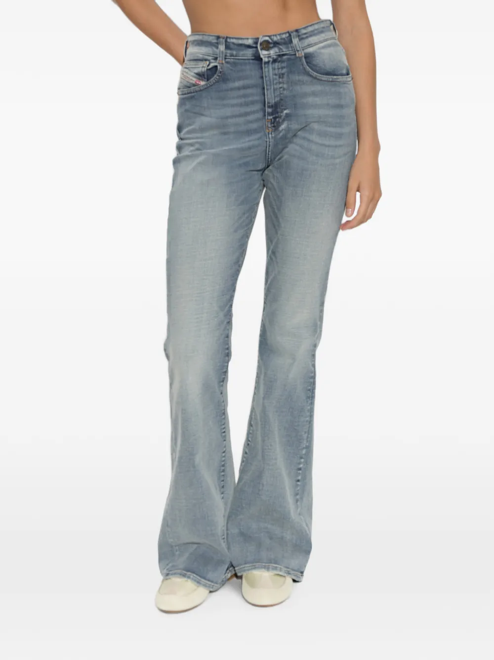 Diesel 1973 D-Part flared jeans Blauw