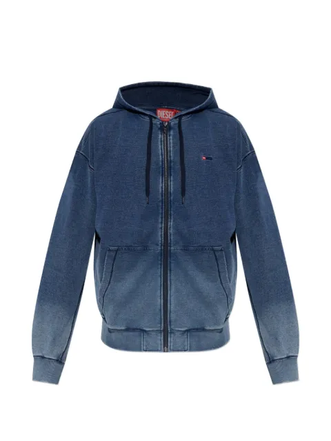 Diesel faded zip-up hoodie