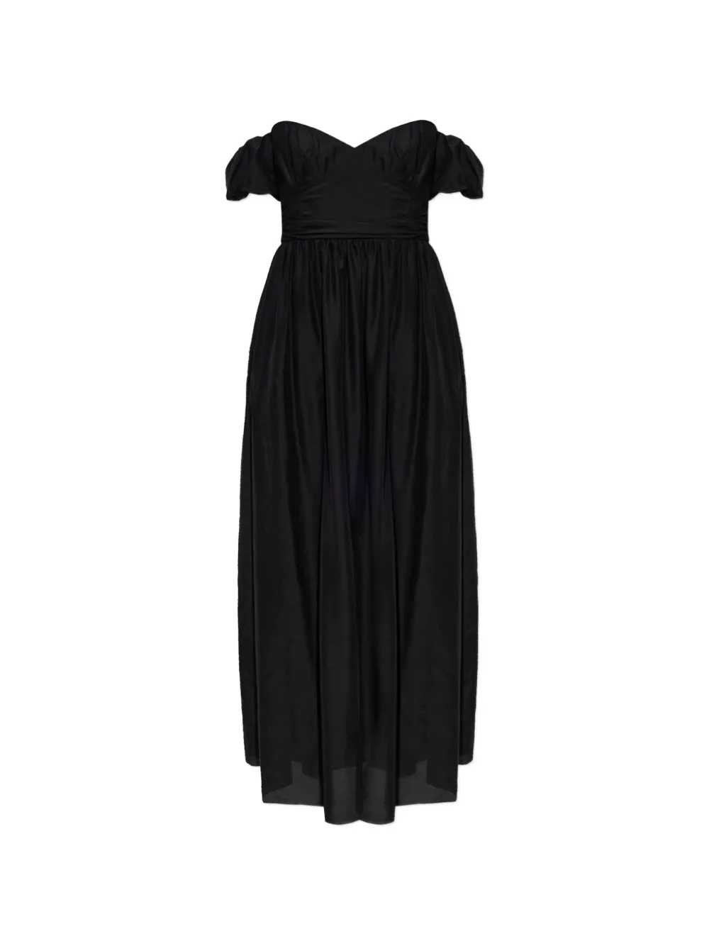 Matteau off-shoulder puffed-sleeve maxi dress
