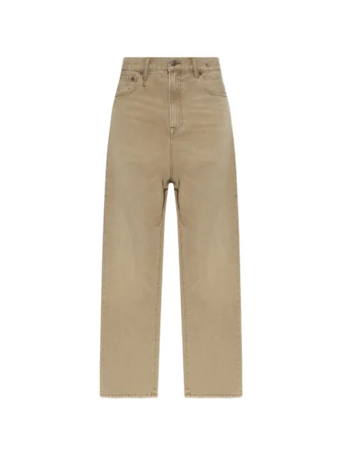 R13 logo-patch straight-leg jeans