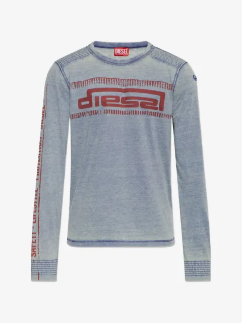 Diesel logo-print long-sleeve T-shirt
