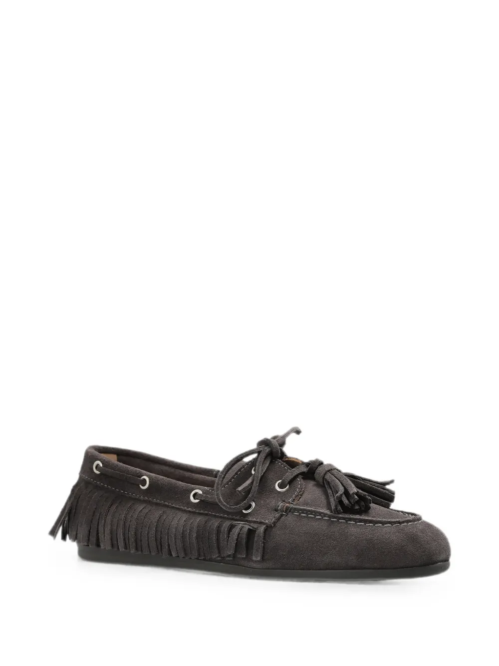 Posa Loafers met kwastje en franje Grijs