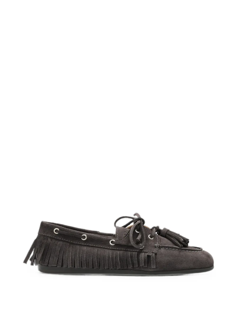 Posa Tassel-detail Fringed Loafers In Black