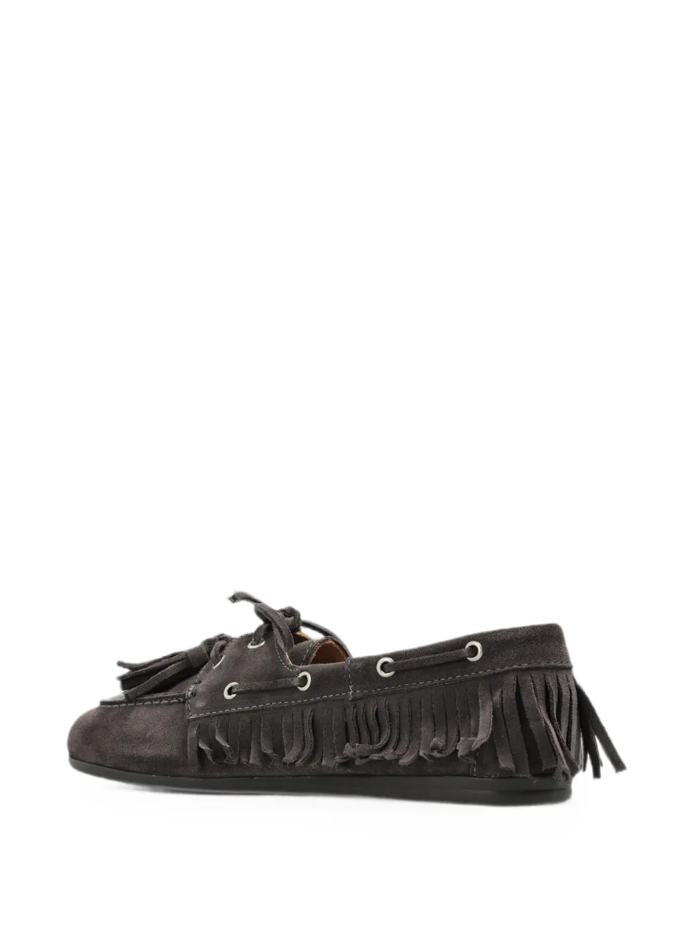 Posa Loafers met kwastje en franje Grijs