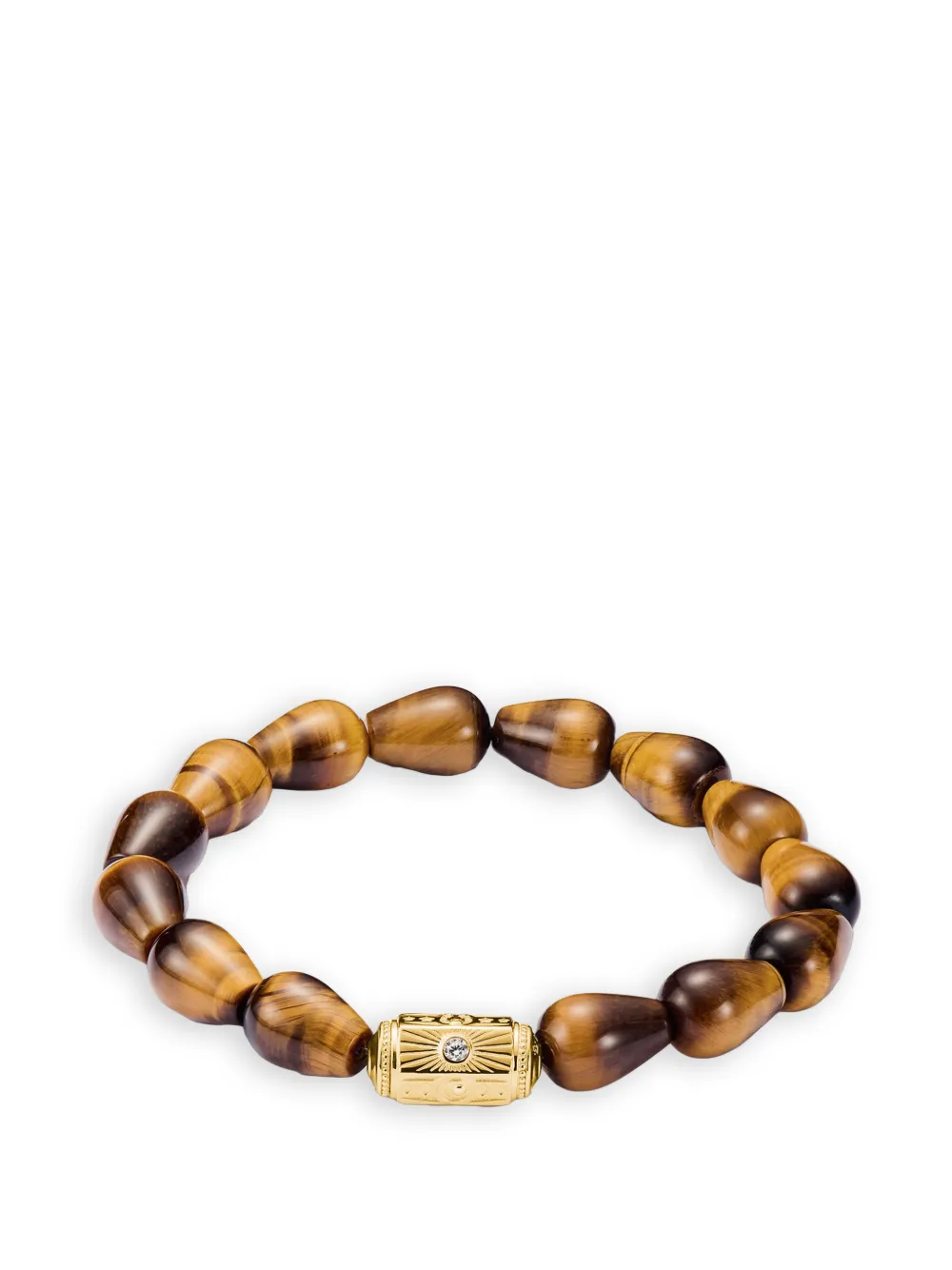 Thomas Sabo Bracciale con perline - Marrone