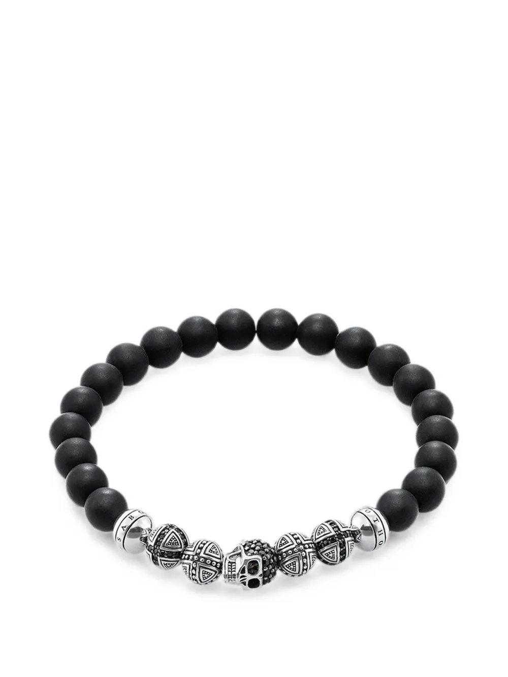 Thomas Sabo Bracciale con perline - Nero