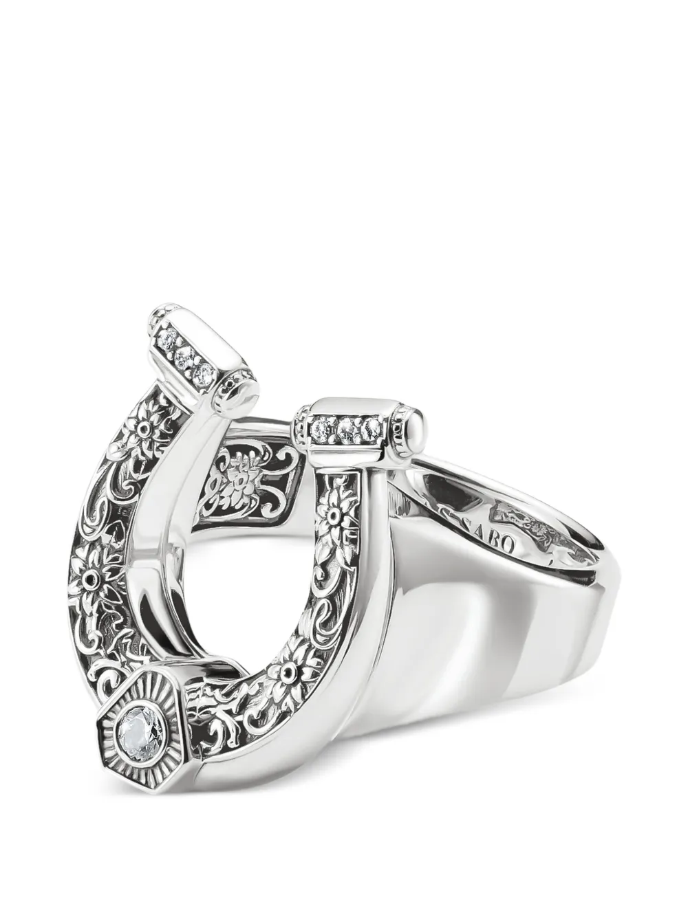 Thomas Sabo Anello Elyndra a ferro di cavallo - Argento