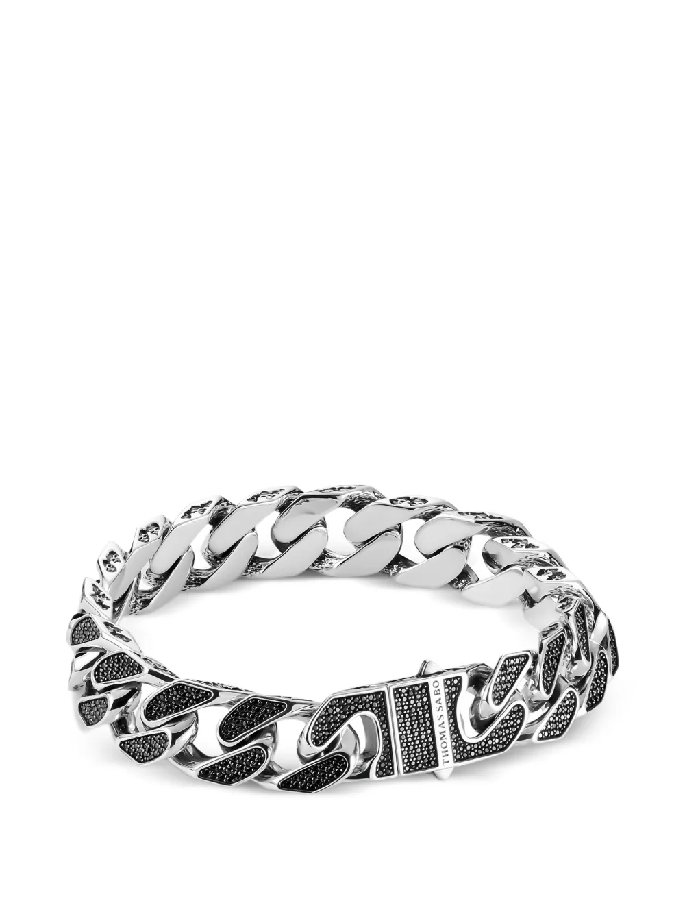 Thomas Sabo Rebel Icons pavé-set bracelet - Argento