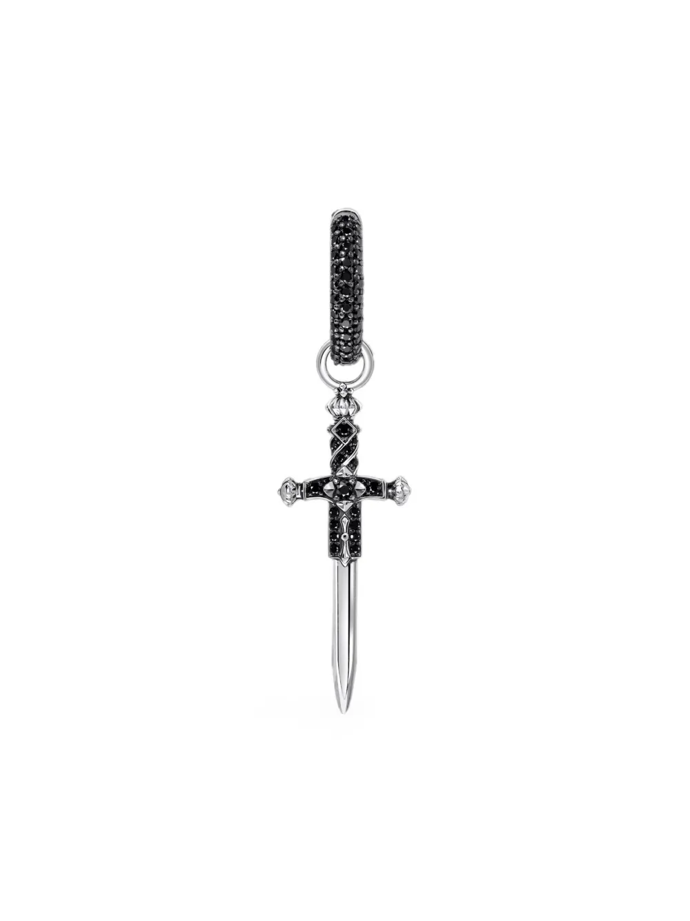 Thomas Sabo Orecchini a cerchio con pendente spada - Argento