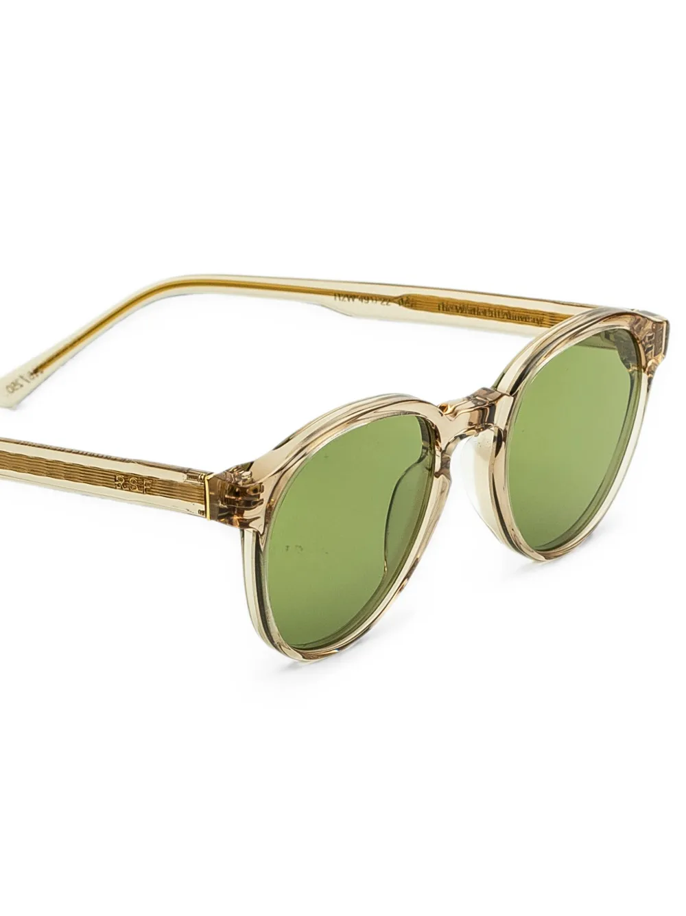 Retrosuperfuture x Andy Warhol Foundation The Warhol 10th Anniversary zonnebril met rond montuur Beige