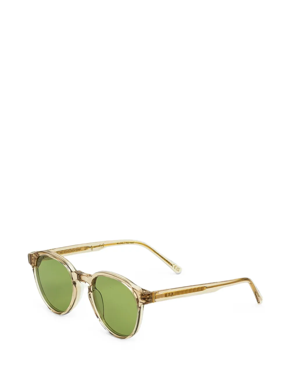 Retrosuperfuture x Andy Warhol Foundation The Warhol 10th Anniversary zonnebril met rond montuur Beige