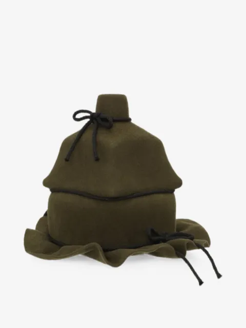 Henrik Vibskov Chapéu Christo Wrap com babados