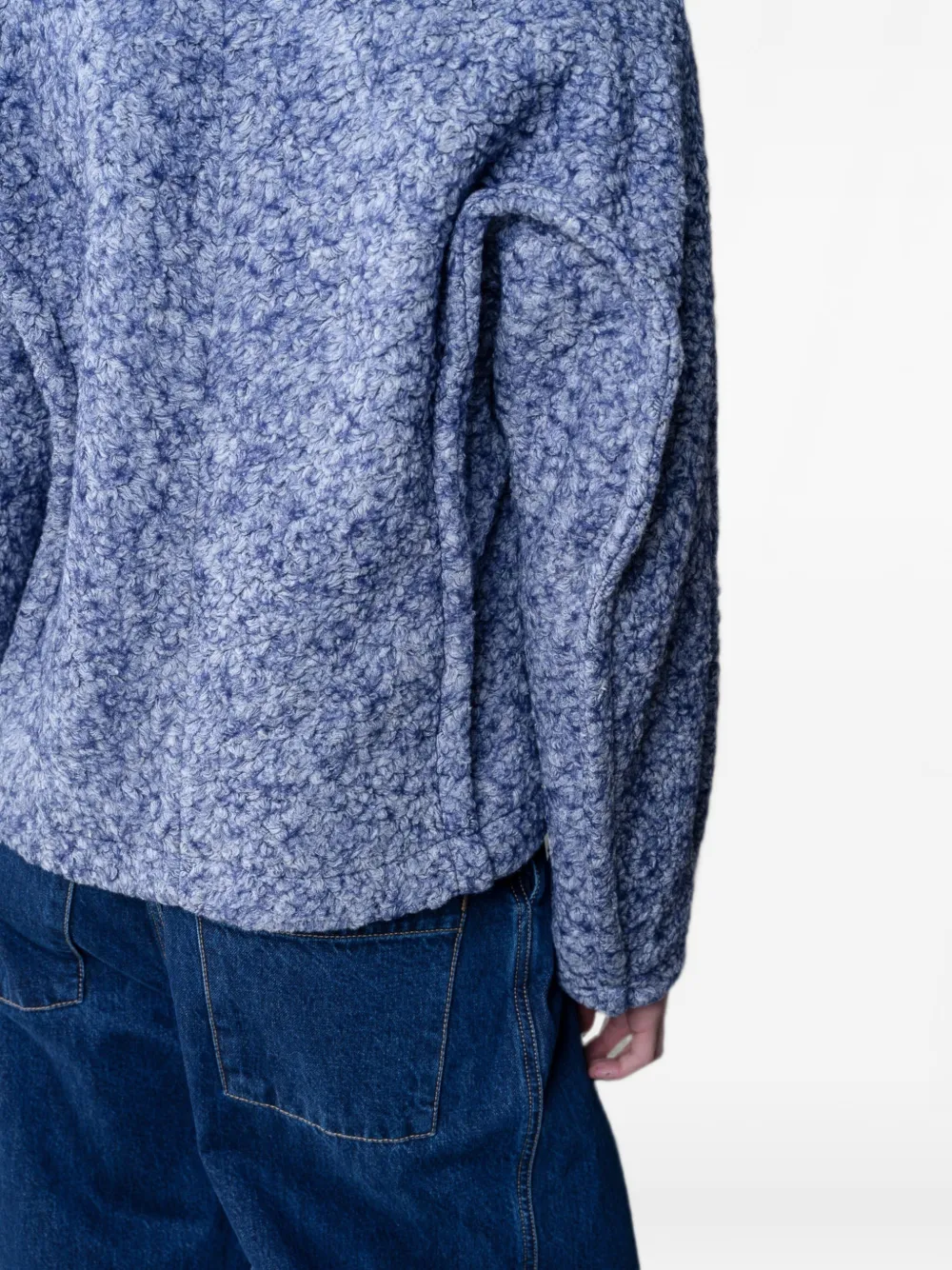 Henrik Vibskov Dartbi jack met textuur Blauw