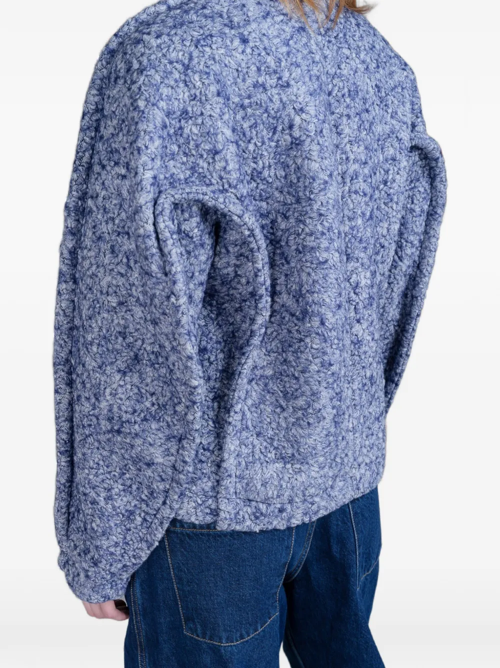 Henrik Vibskov Dartbi jack met textuur Blauw