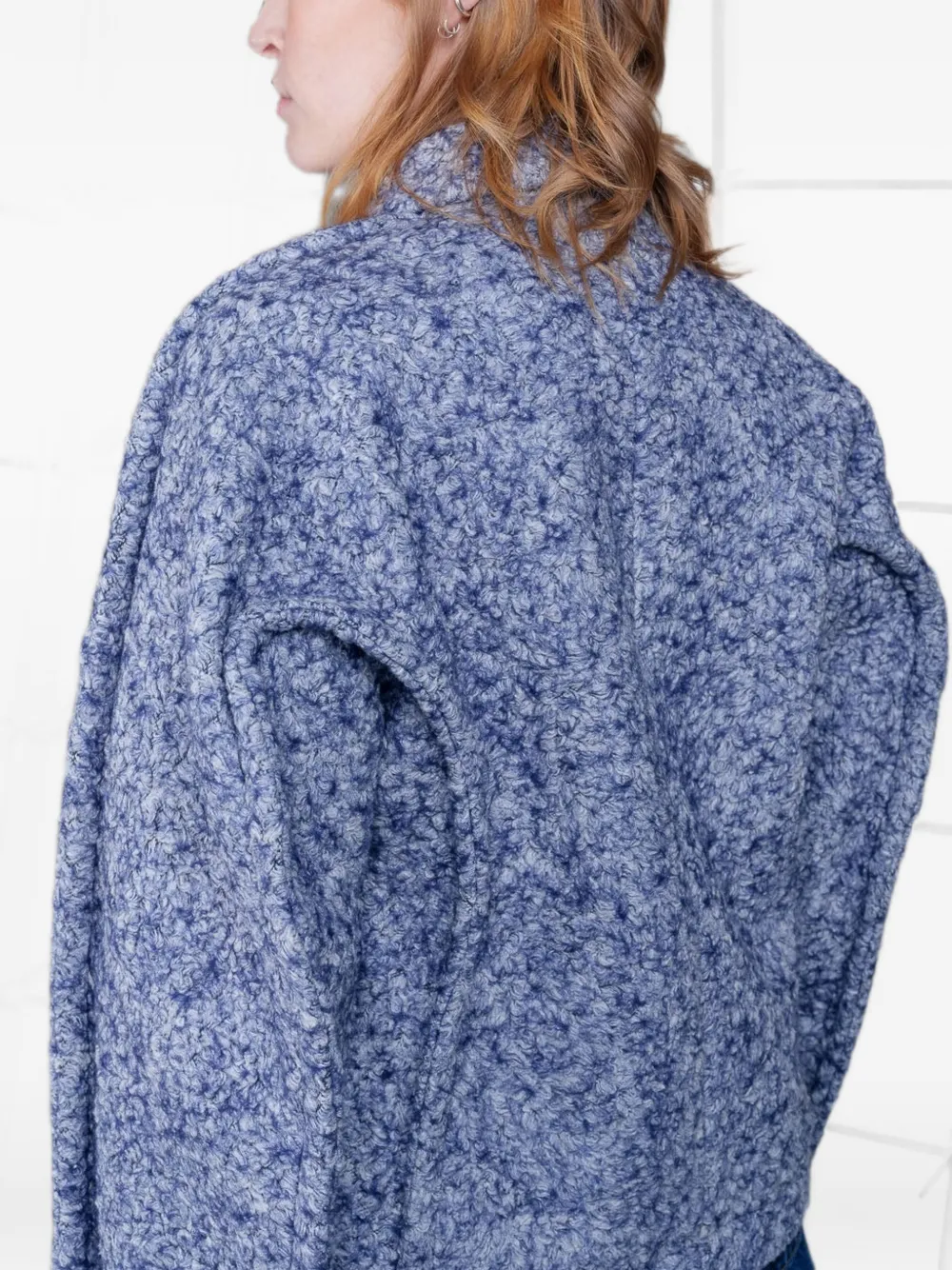 Henrik Vibskov Dartbi jack met textuur Blauw